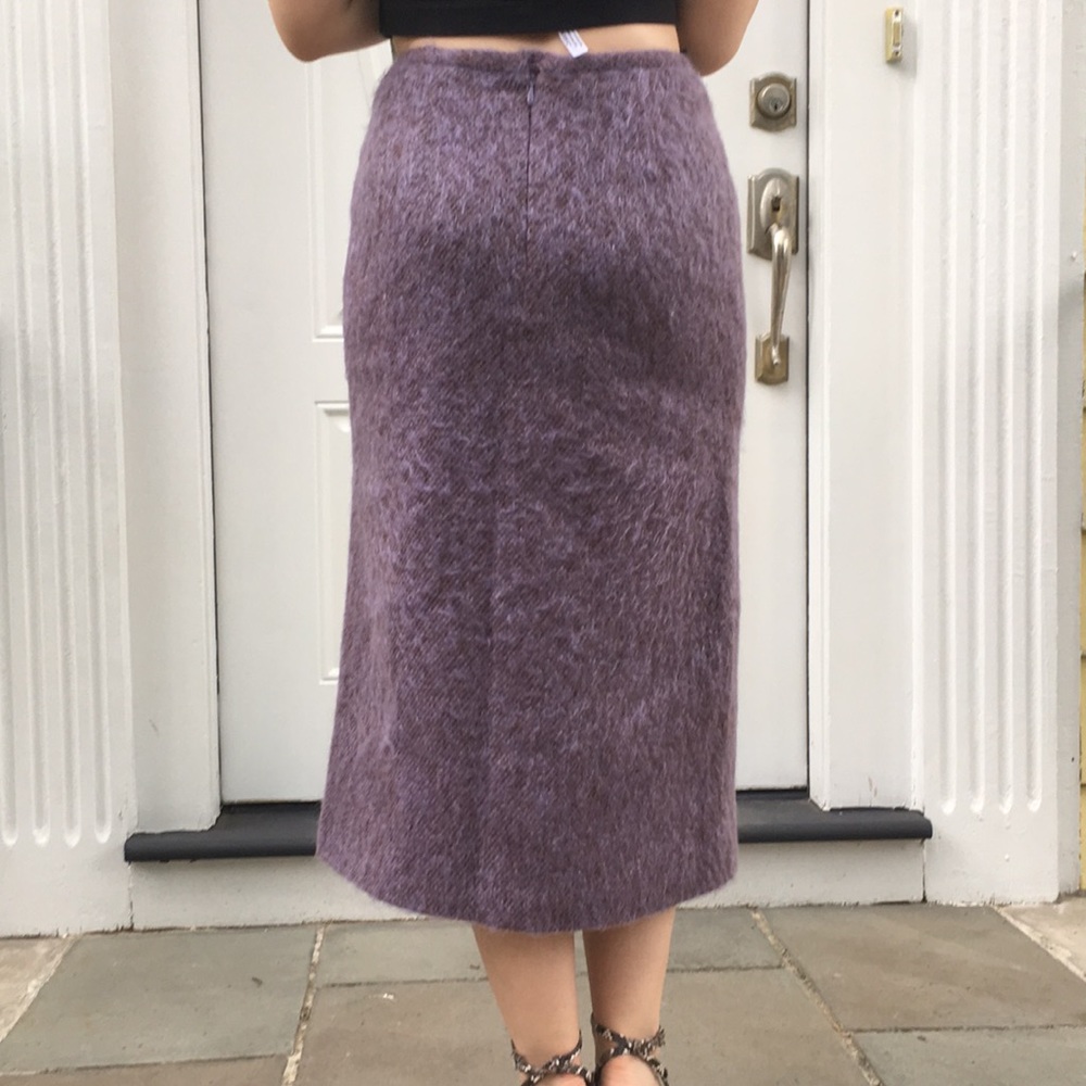 French connection purple wool midi skirt - Picture 3 of 5